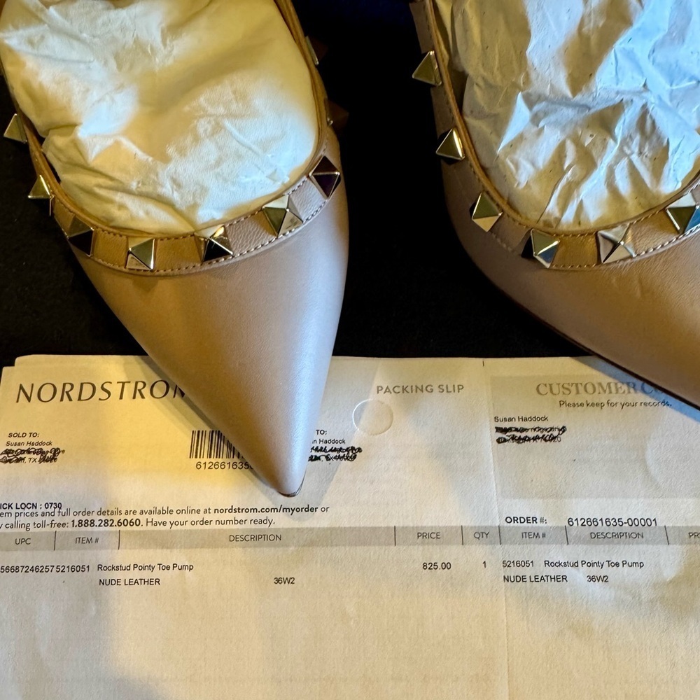 Valentino Rockstud Nude Heels Women’s Sz 36 US6 - Picture 7 of 15